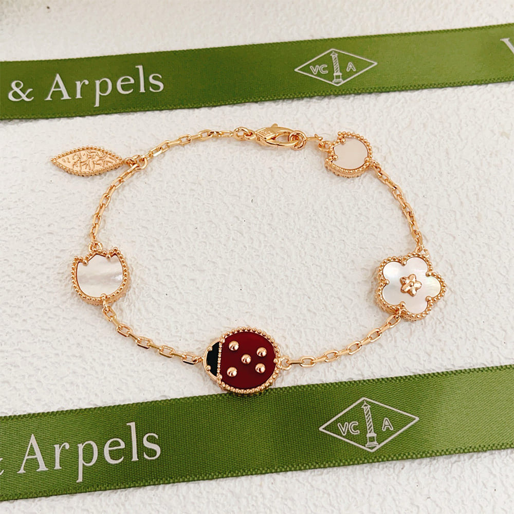 VCA Lucky Spring bracelet, 5 motifs