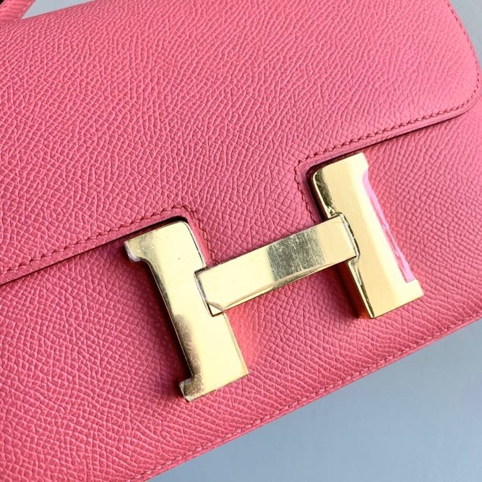 H**mes constance epsom leather-19cm
