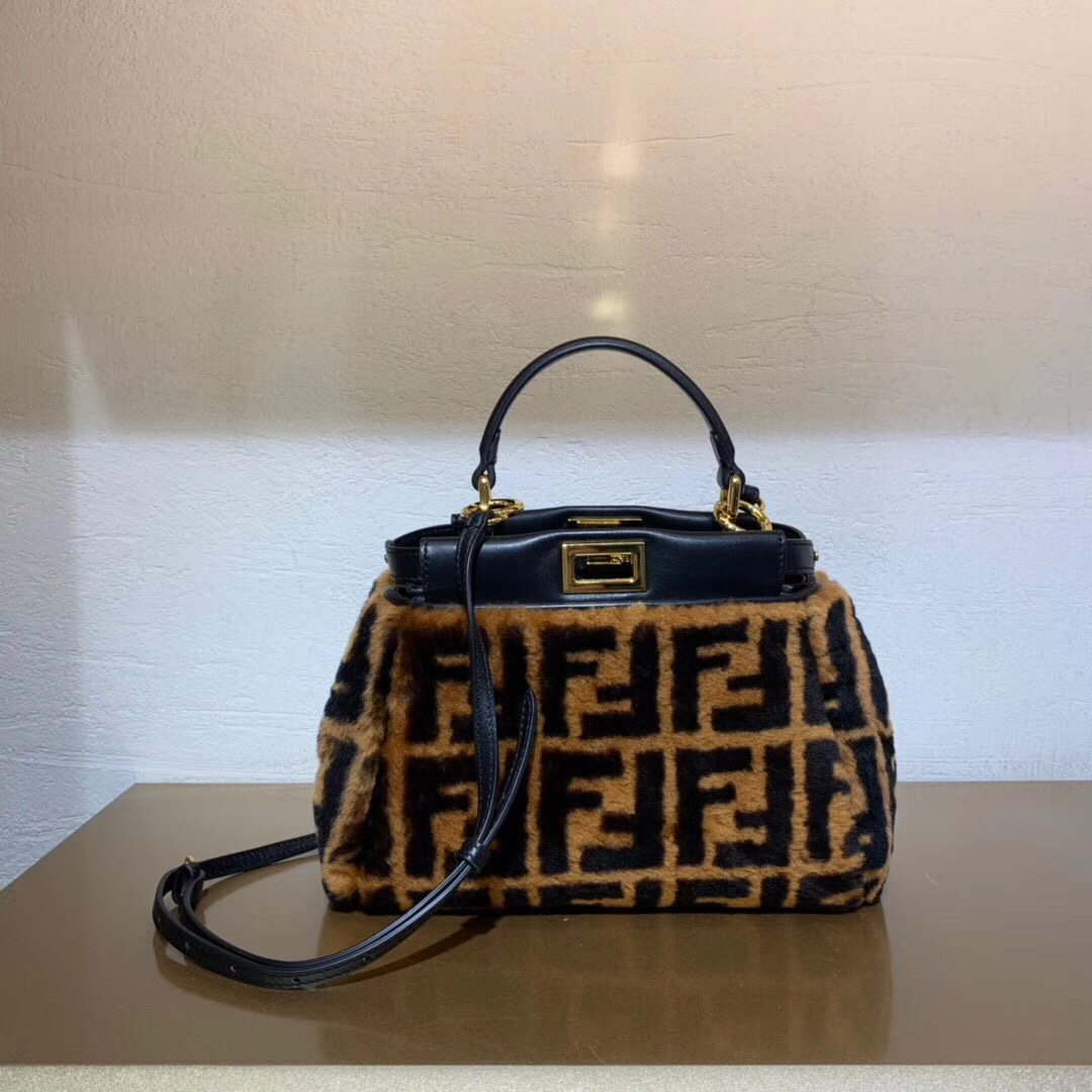 F**di peekaboo handbags-27cm