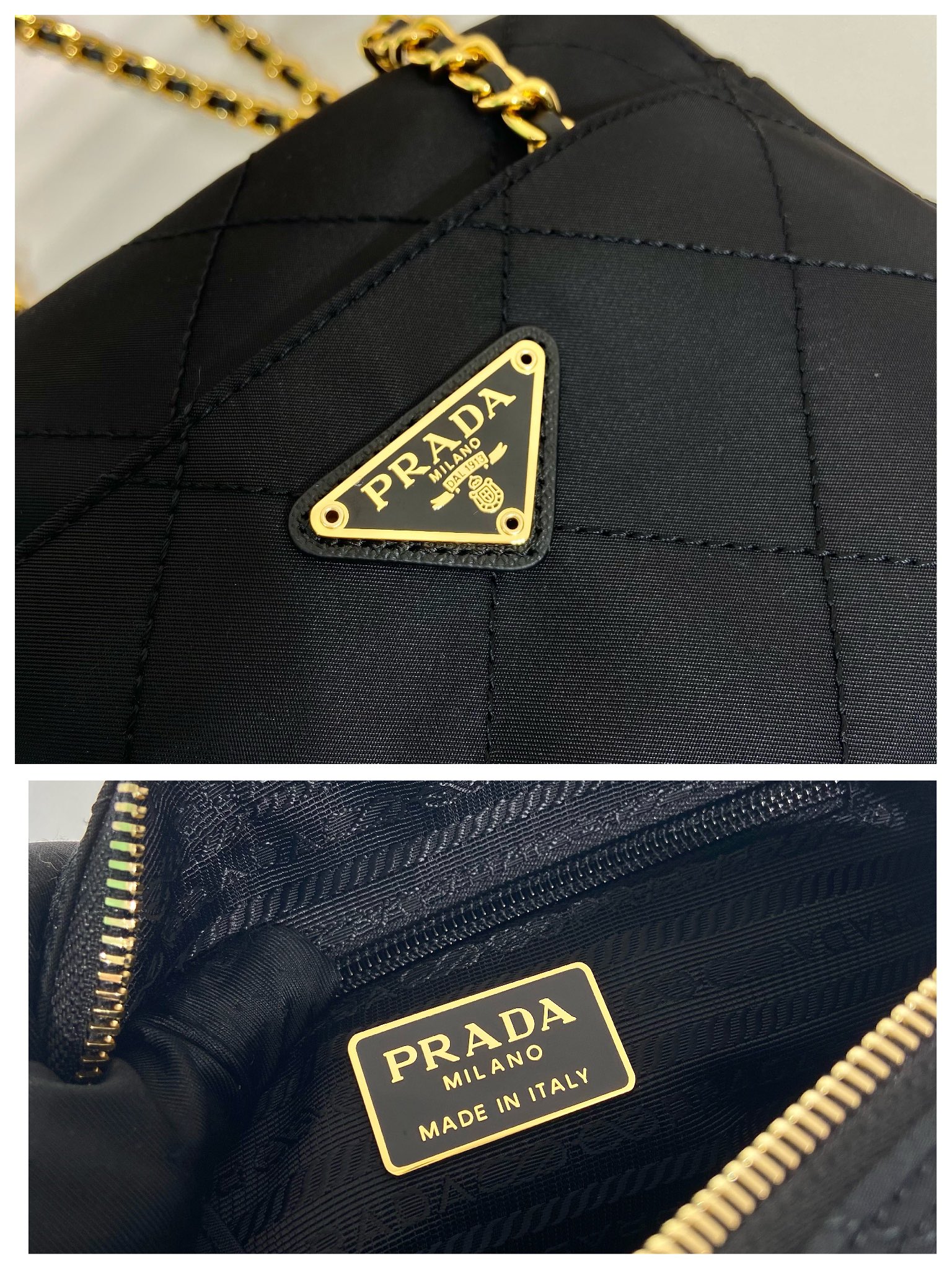 Pra*a 1bd632 vintage bag-19*14*6cm