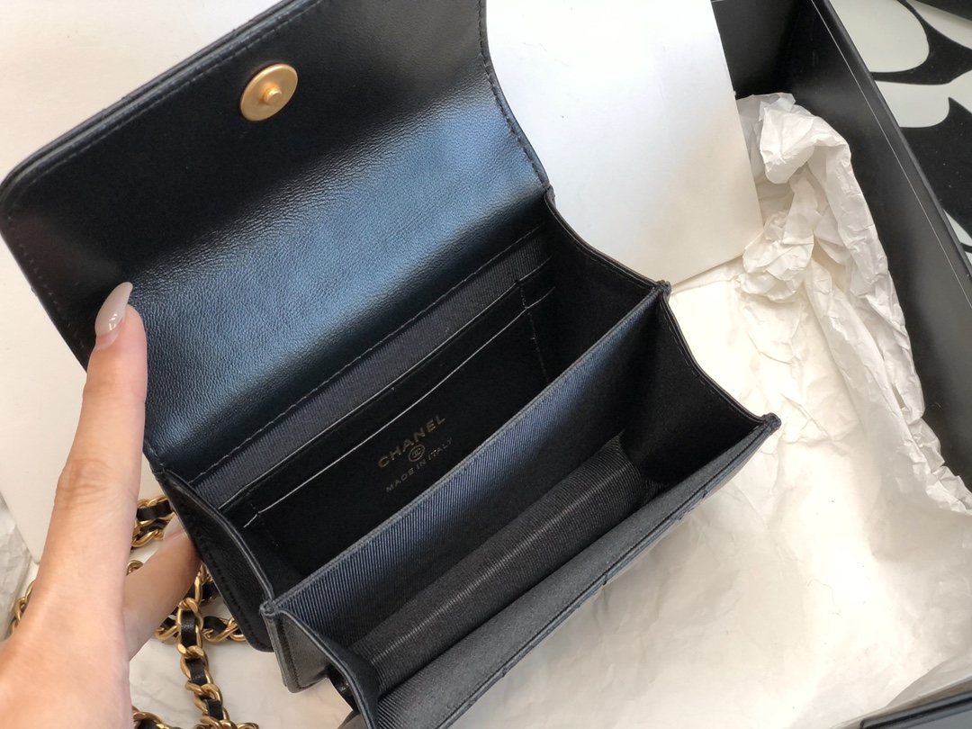 Ch@nel Flap Bag-9.5*12.5*3.5CM