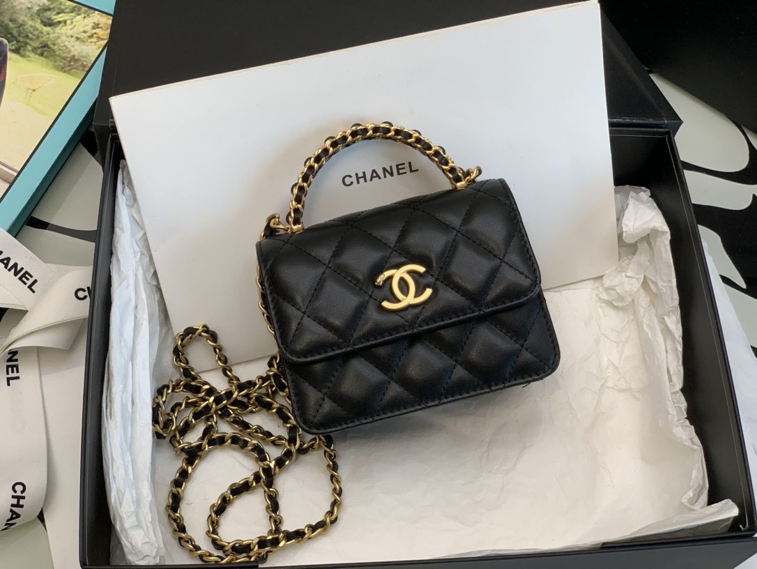 Ch@nel Flap Bag-9.5*12.5*3.5CM