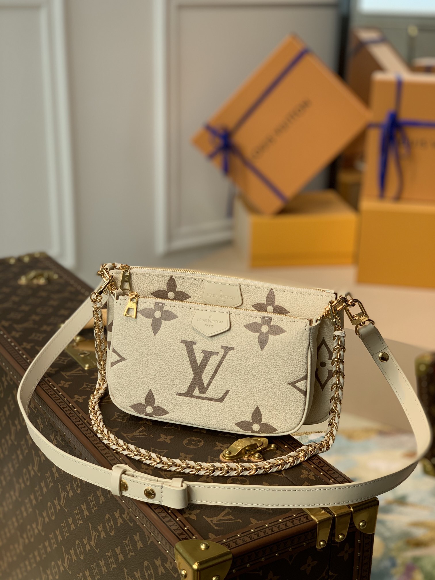 l0*is V*t0n multi pochette accessories-24 x 13.5 x 4cm