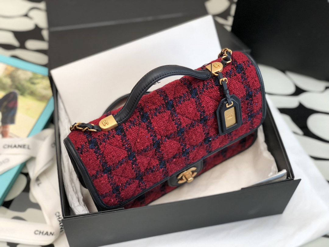 Ch@nel Flap Bag-25*21*7CM