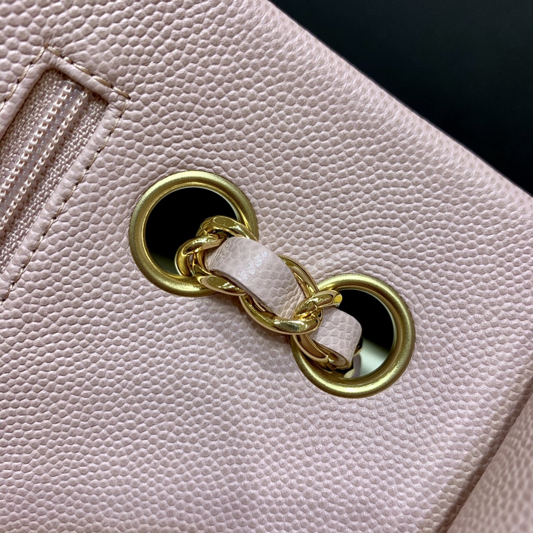 Ch@nel Flap Bag-Caviar-23CM