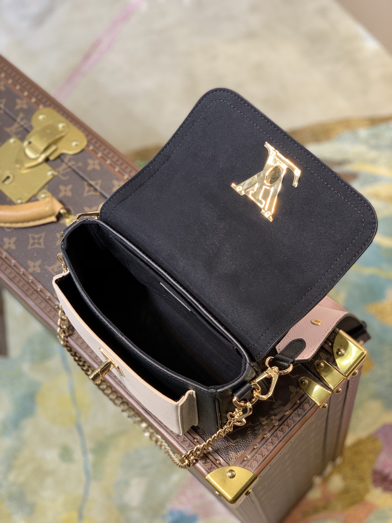 l0*is V*t0n lockme tender handbags pm- m58554-19*13*8cm