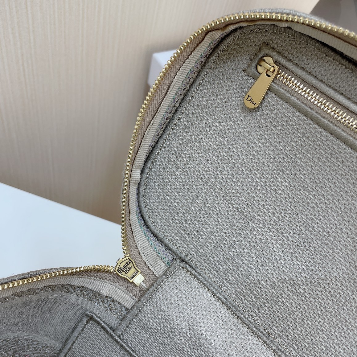 D*or oblique cosmetic bag-25x15x14cm