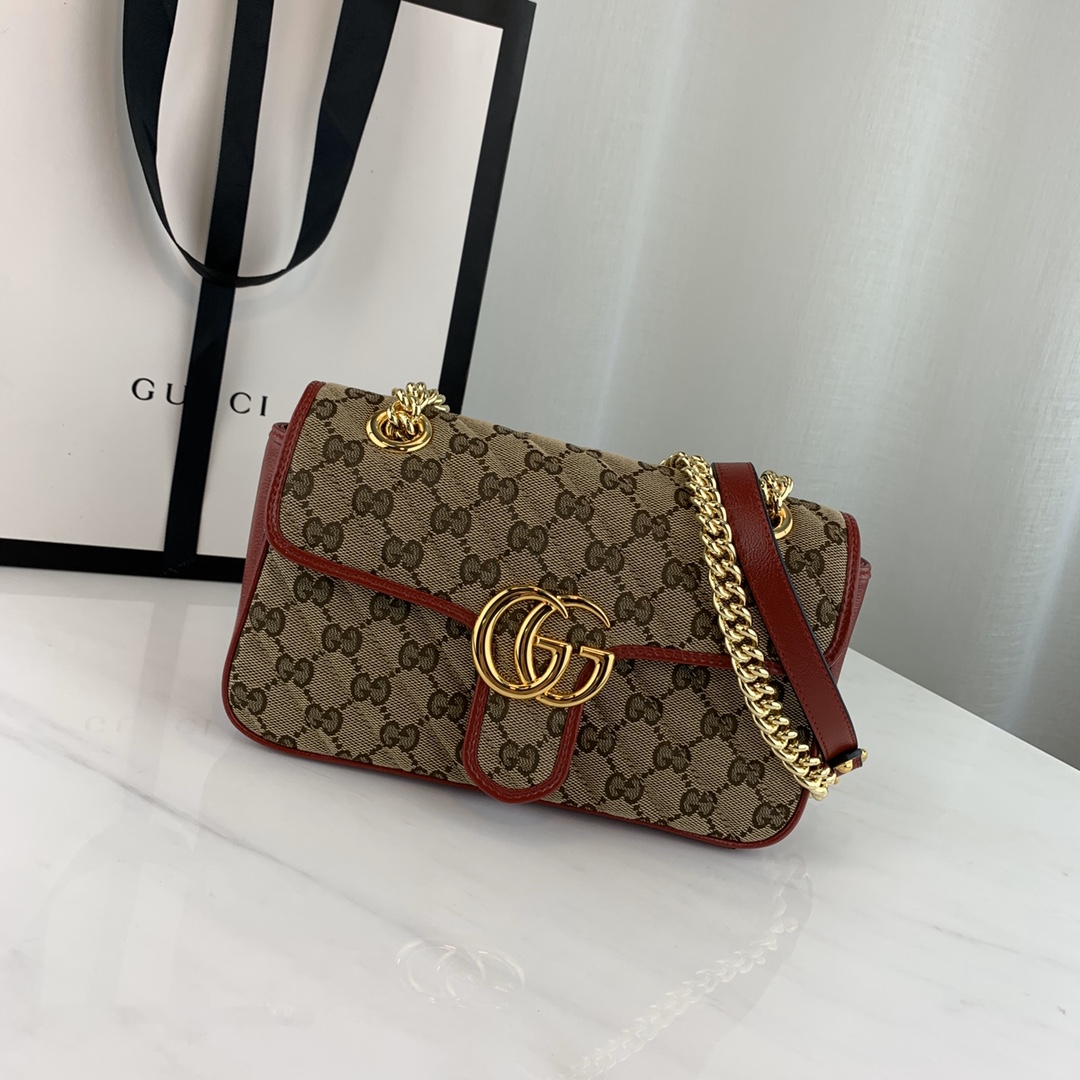 G*u*i marmont bag-14*23*6cm