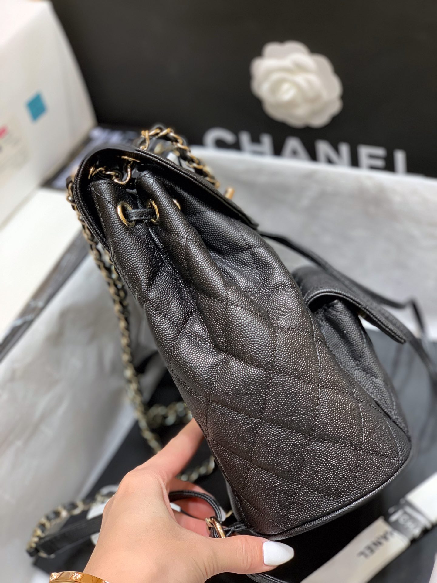 Ch@nel Backpack -22.5x24x12CM