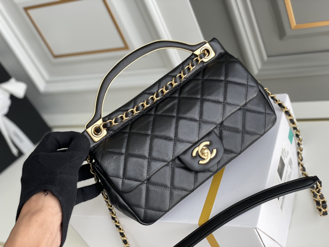 Ch@nel Handle Bag-23*20*8CM
