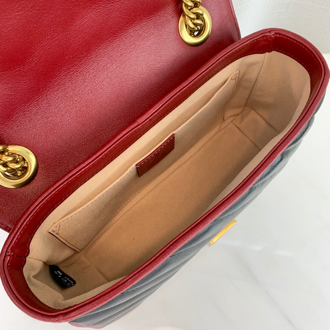 G*u*i marmont bag-14*23*6cm