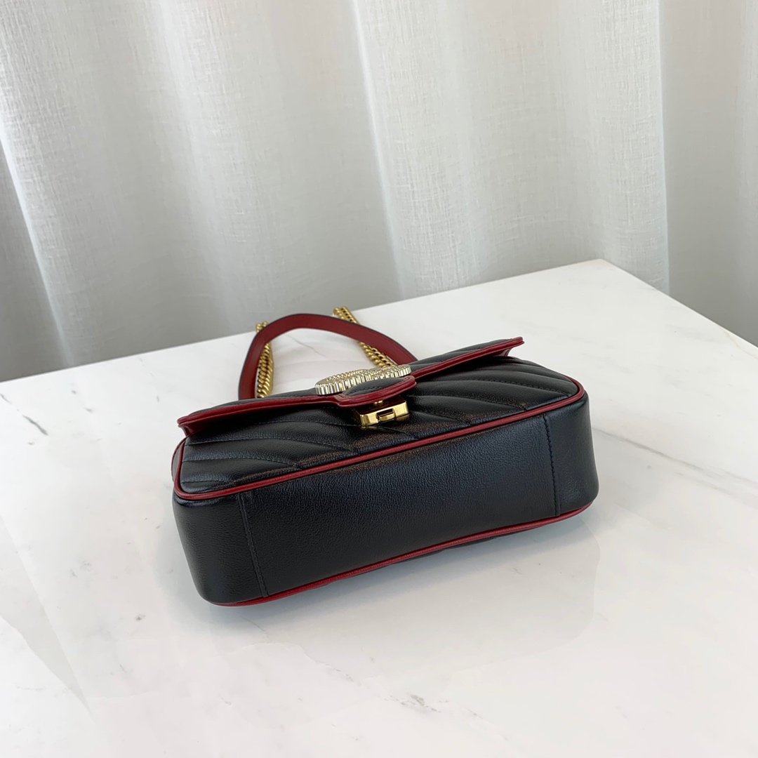 G*u*i marmont bag-14*23*6cm