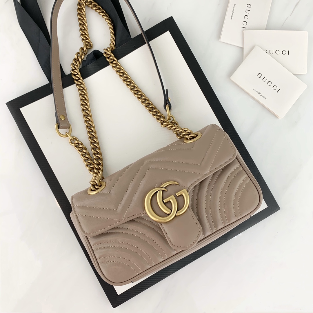 G*u*i marmont bag-14*23*6cm