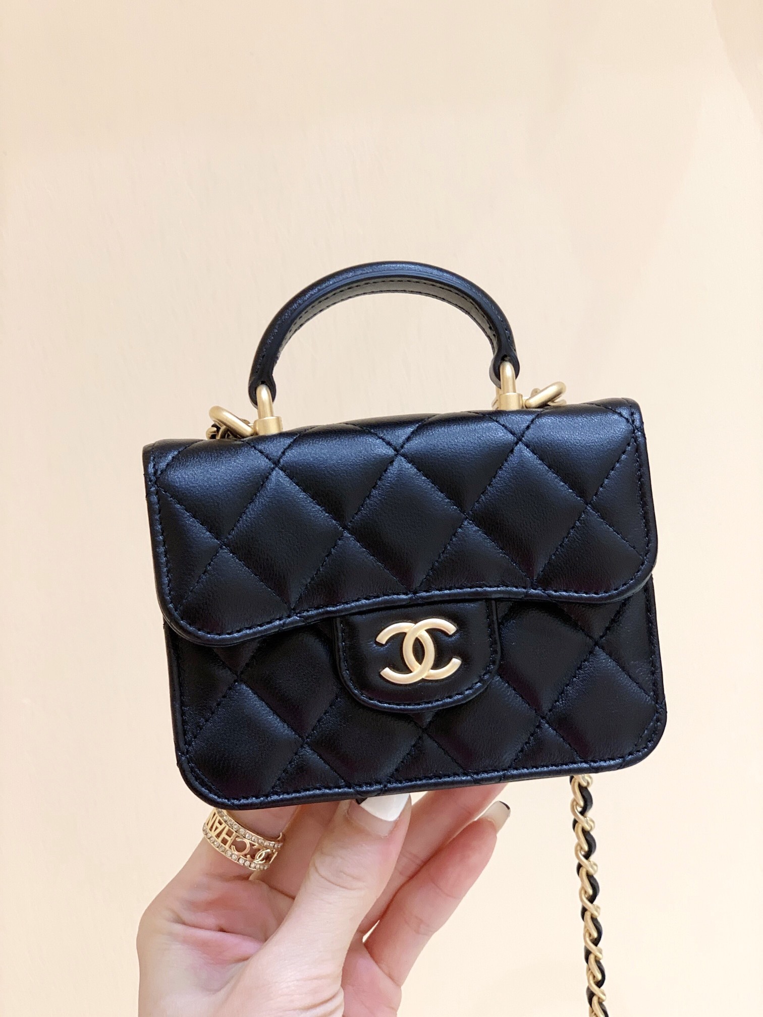 Ch@nel Flap Bag-12.5x9.5x3.5CM