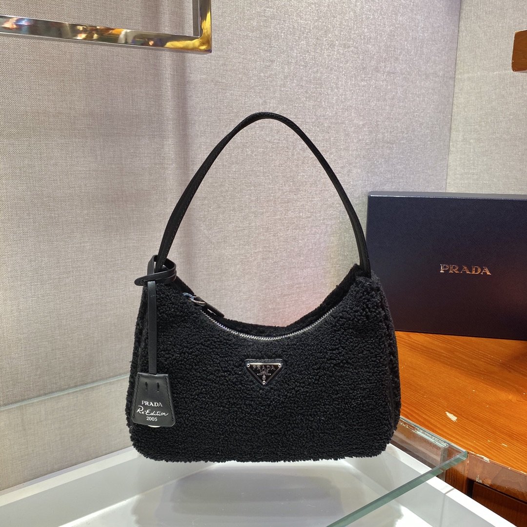 Pra*a nylon ne515 hobo bag-23*14*5cm