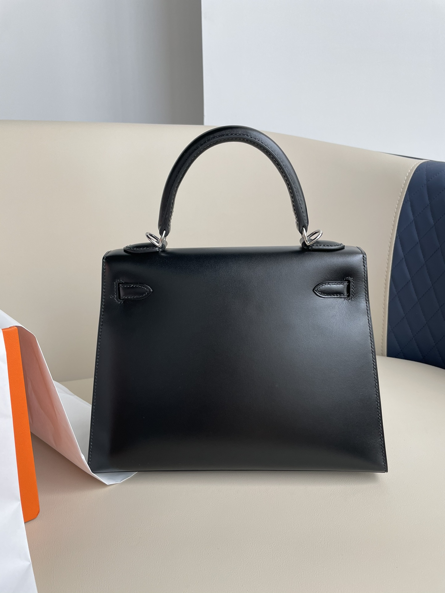 H**mes kelly 25cm-box leather