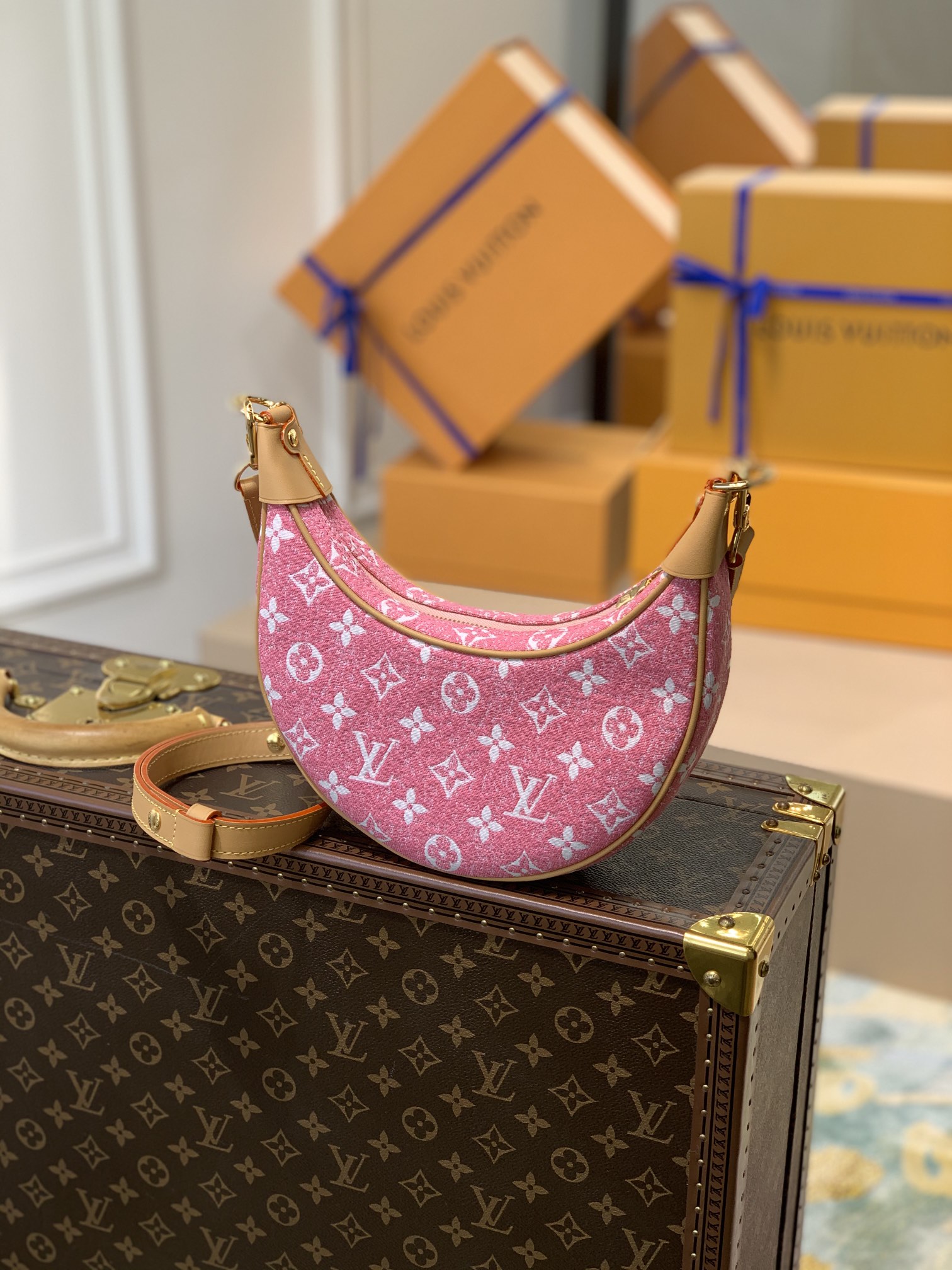 l0*is V*t0n loop handbags-m40511-23*13*6cm