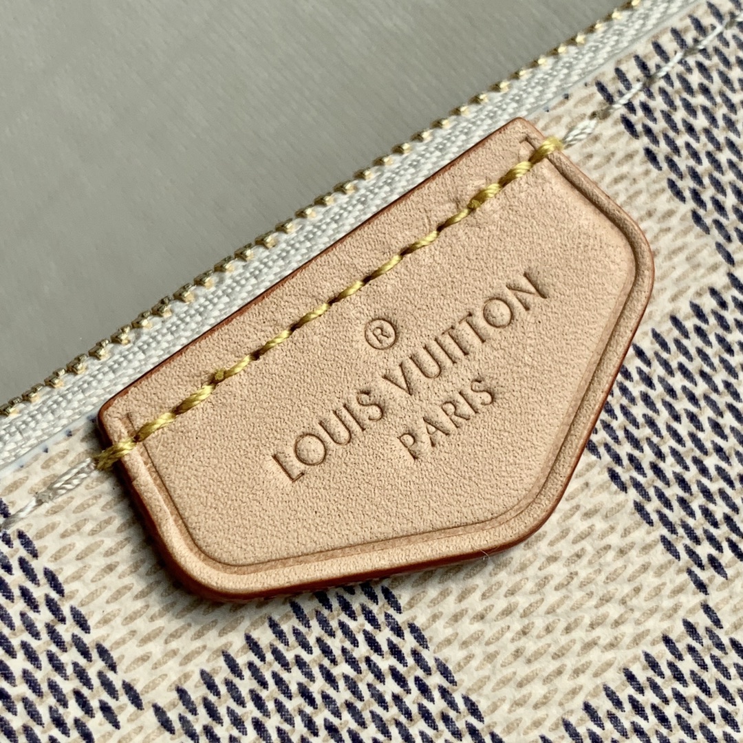 l0*is V*t0n m80084 pochette double zip bag -20*12.5*3cm