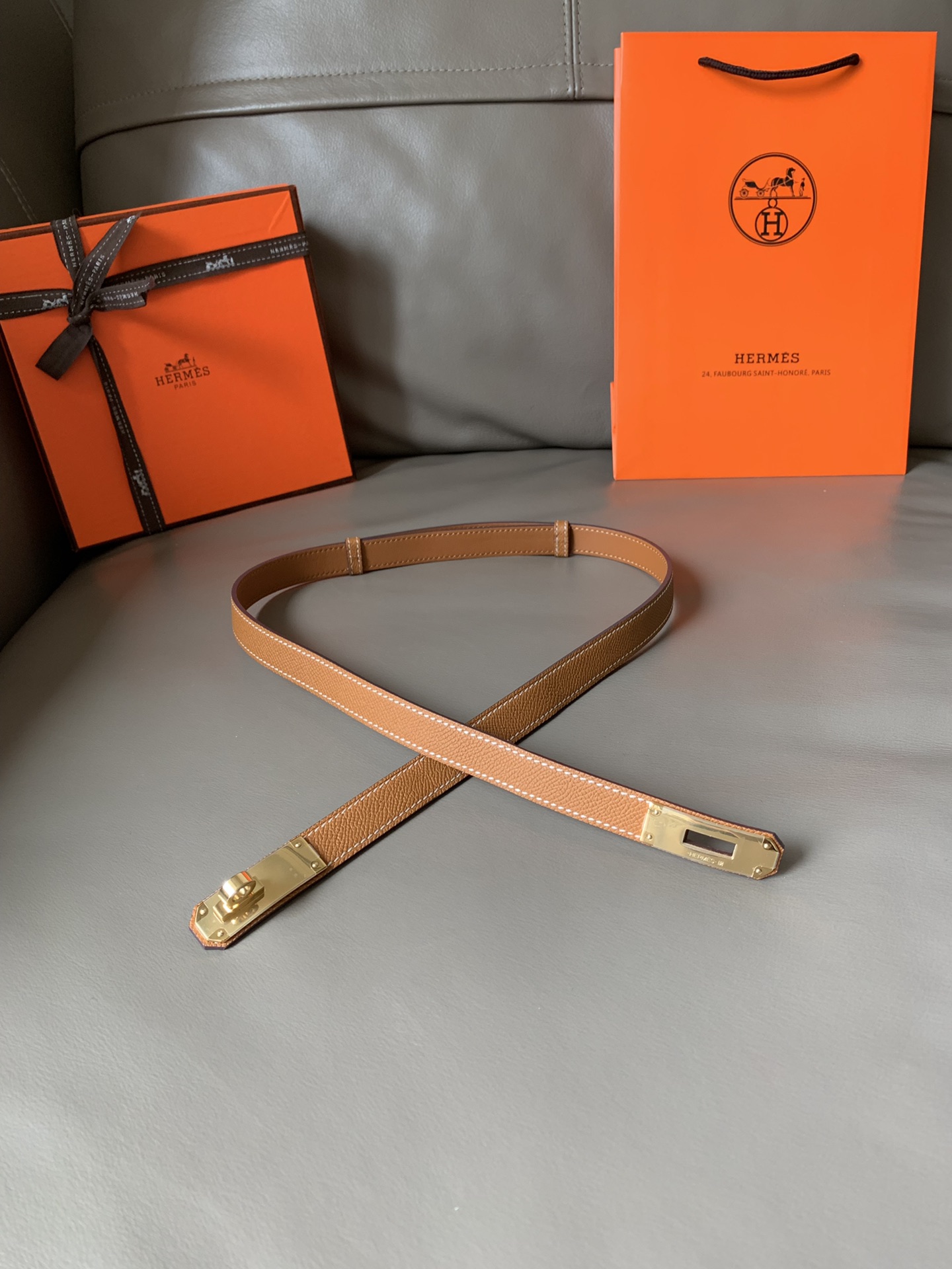 H**mes belt-1.8cm