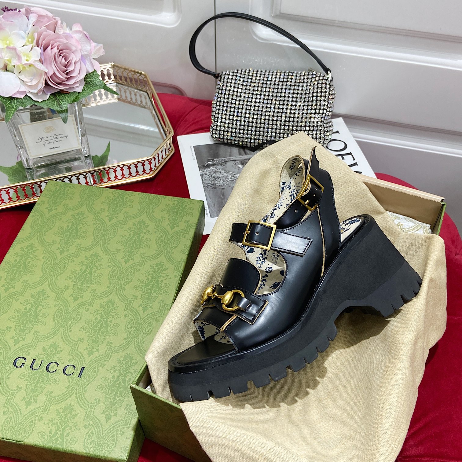 G*u*i sandals-6cm