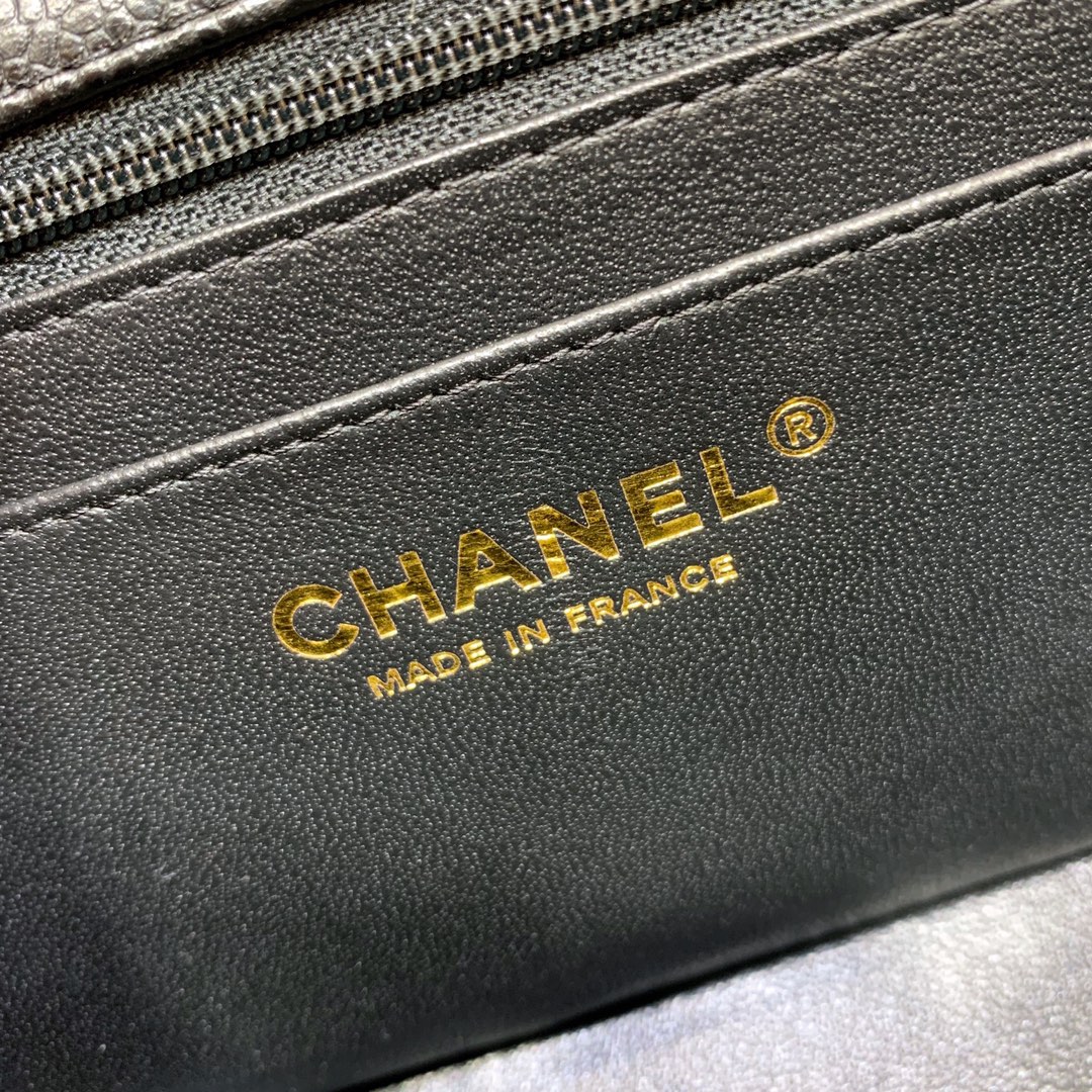 Ch@nel Flap Bag-Caviar-17CM
