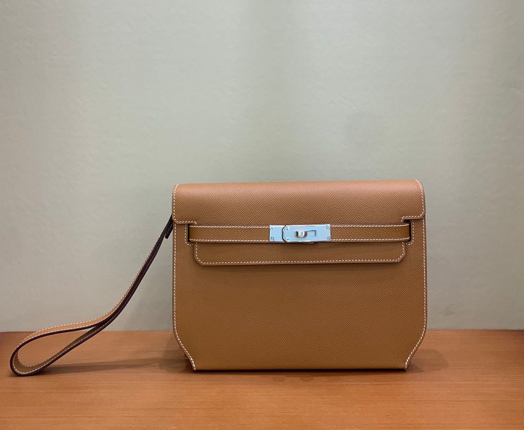 H**me5 Epsom Kelly Depeches 25 Pouch-29CM