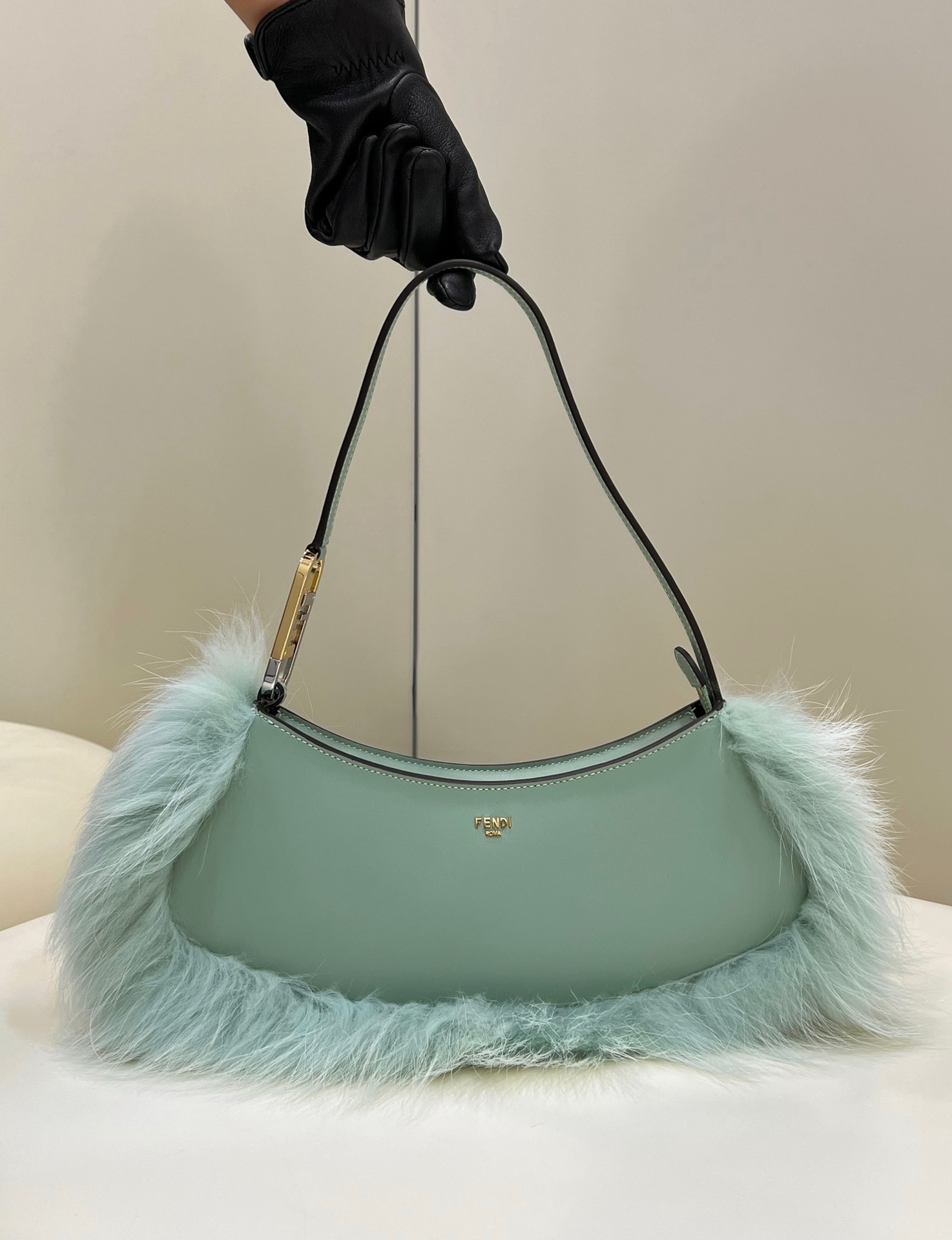 F**di o-lock clutch bags-32*11*5cm