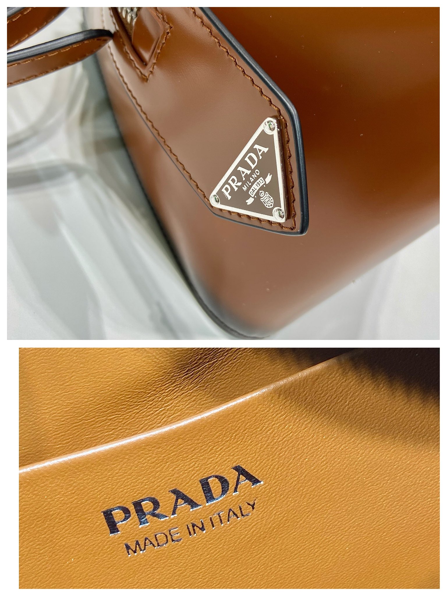Pra*a 1ba365 bowling bag-31*16*13.5cm
