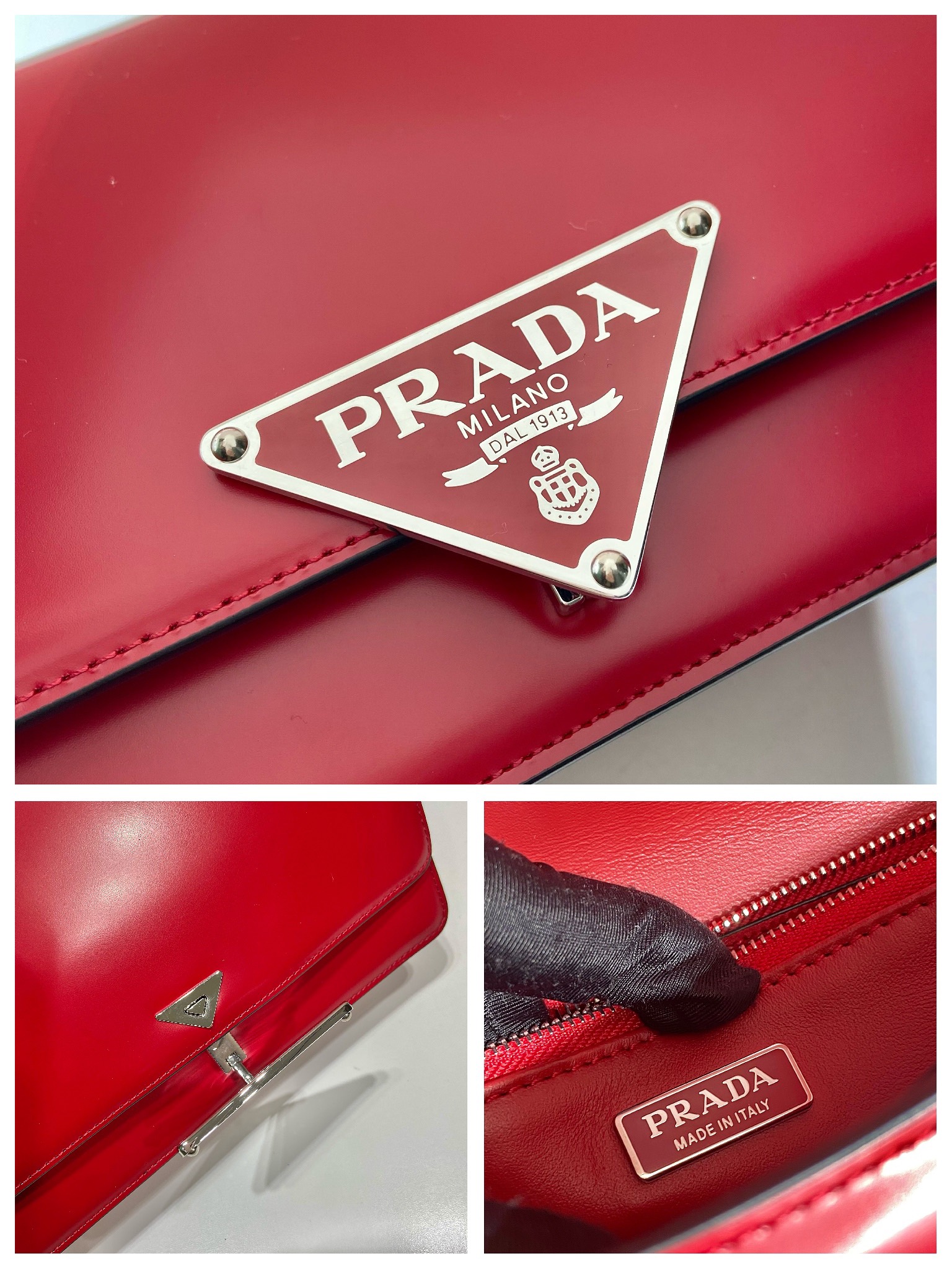 Pra*a saffiano 1bd32handbags bag-24*15*6cm