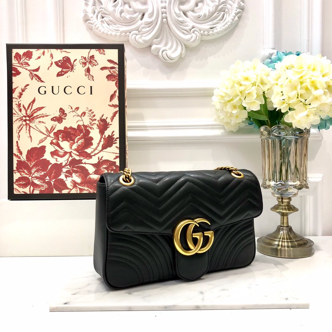 G*u*i gg marmont chain bag-31*19*7cm