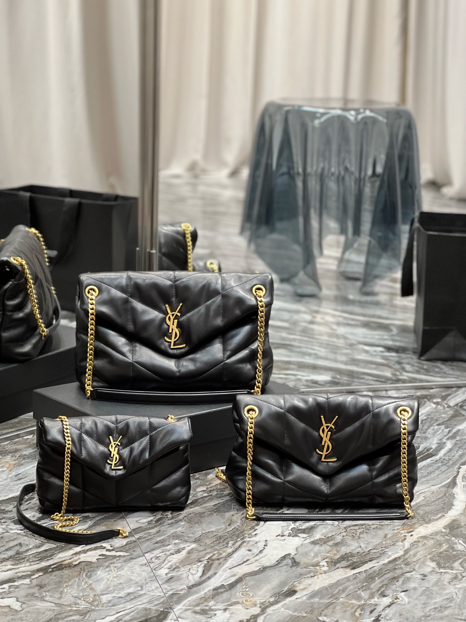 Y*L loulou puffer-lambskin leather