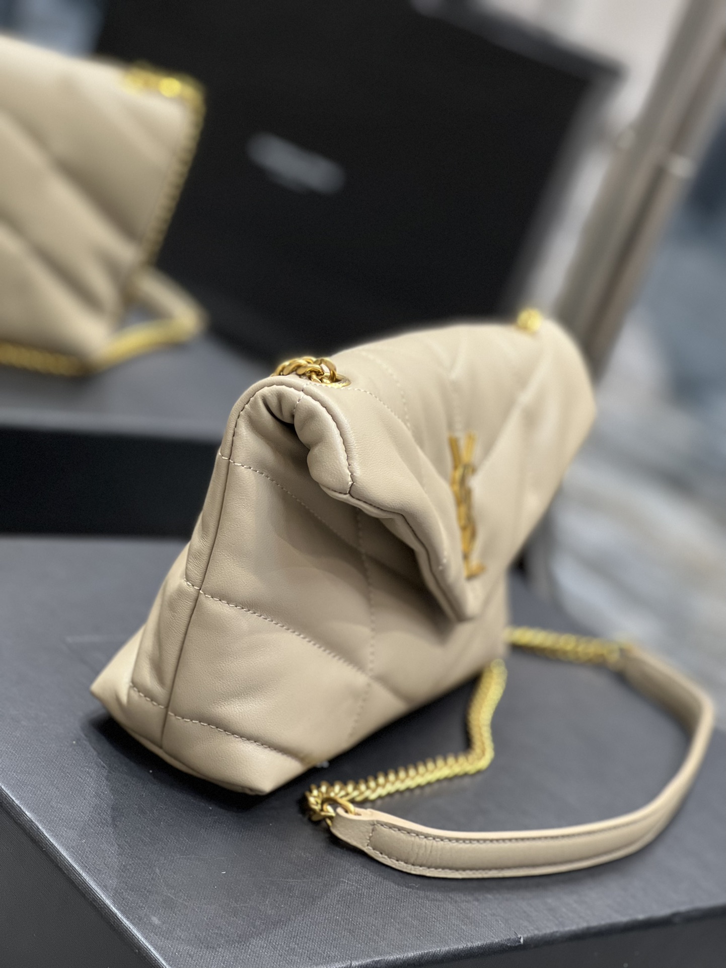 Y*L loulou puffer-lambskin leather