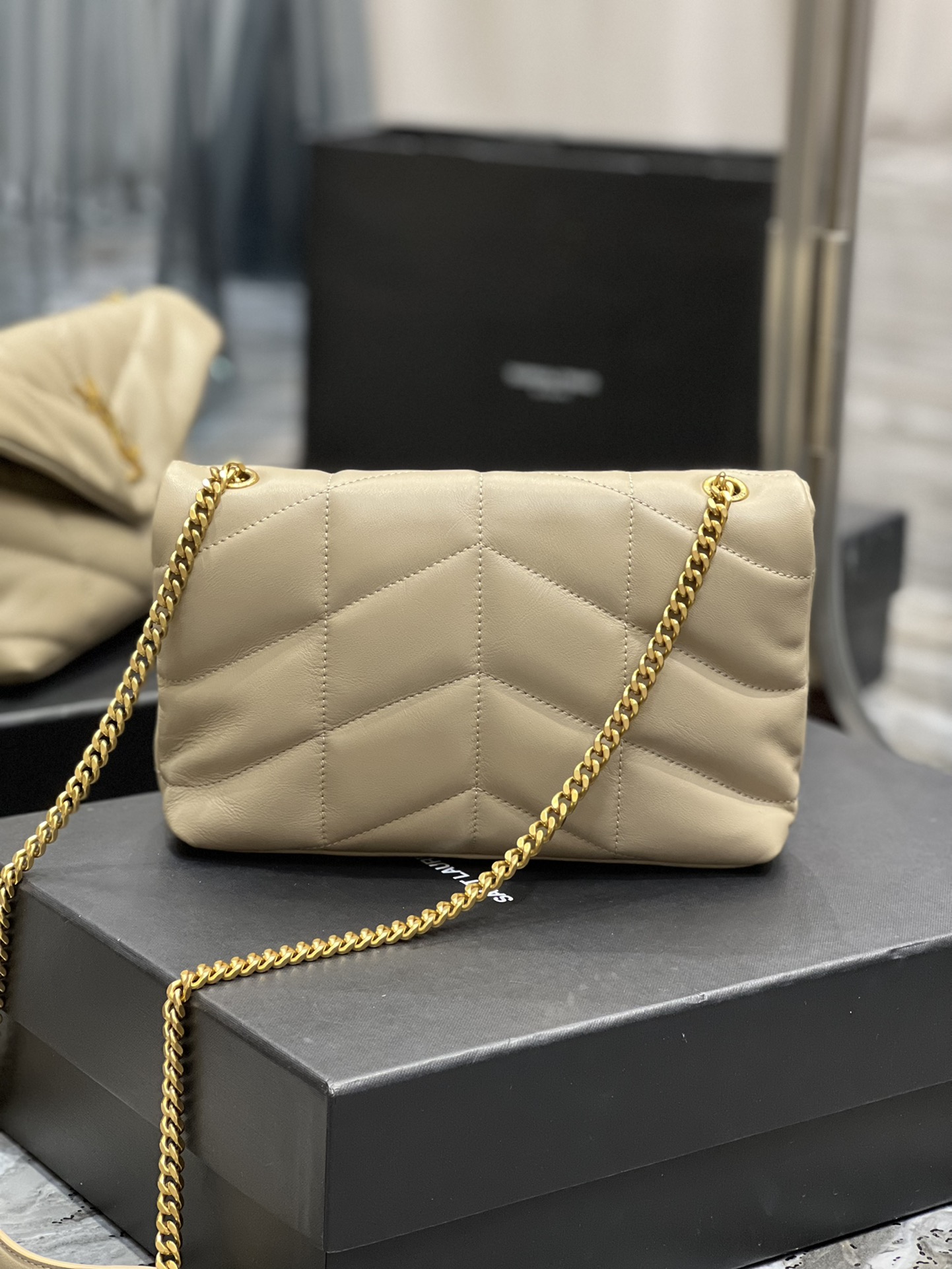 Y*L loulou puffer-lambskin leather