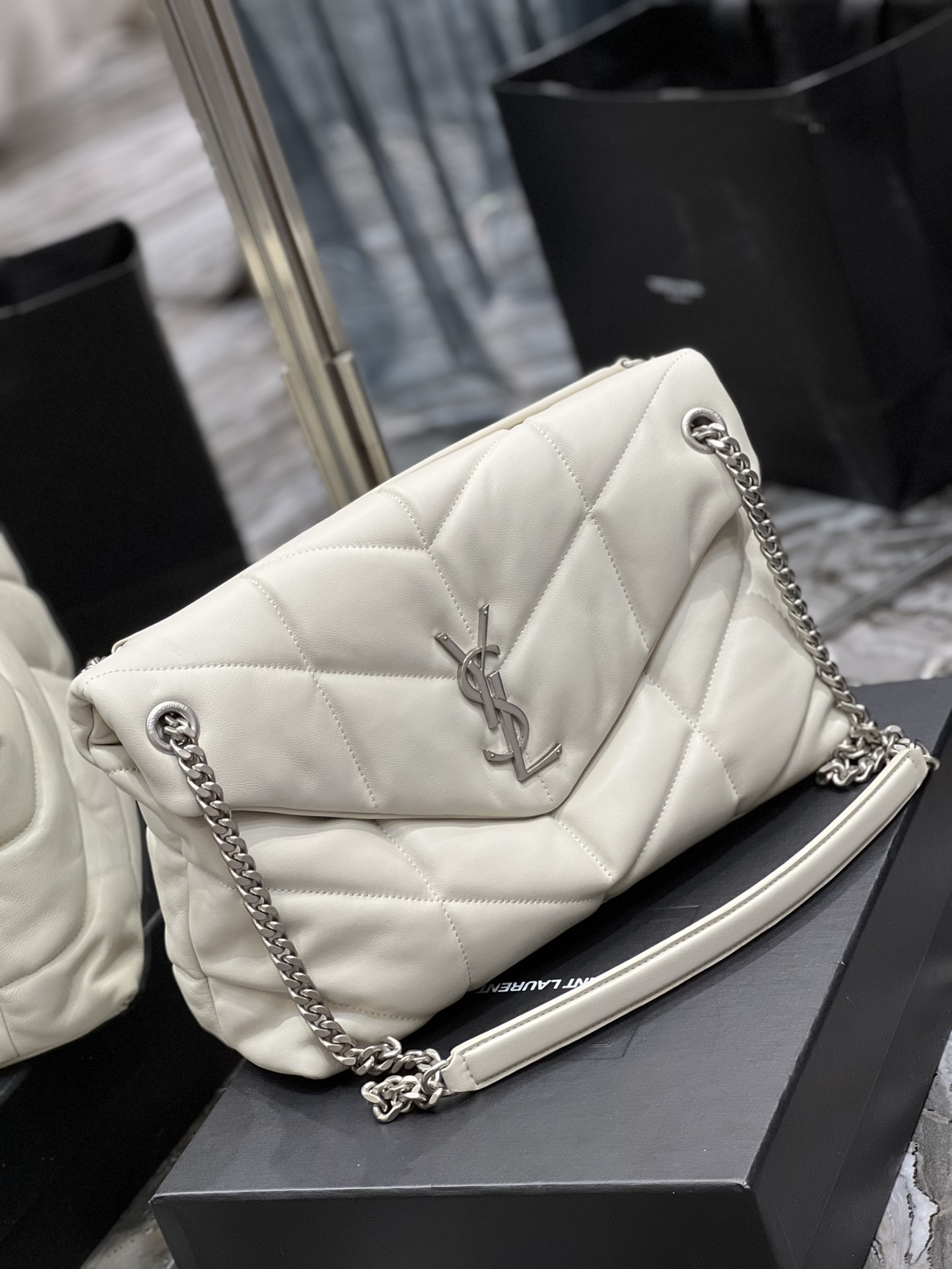 Y*L loulou puffer-lambskin leather