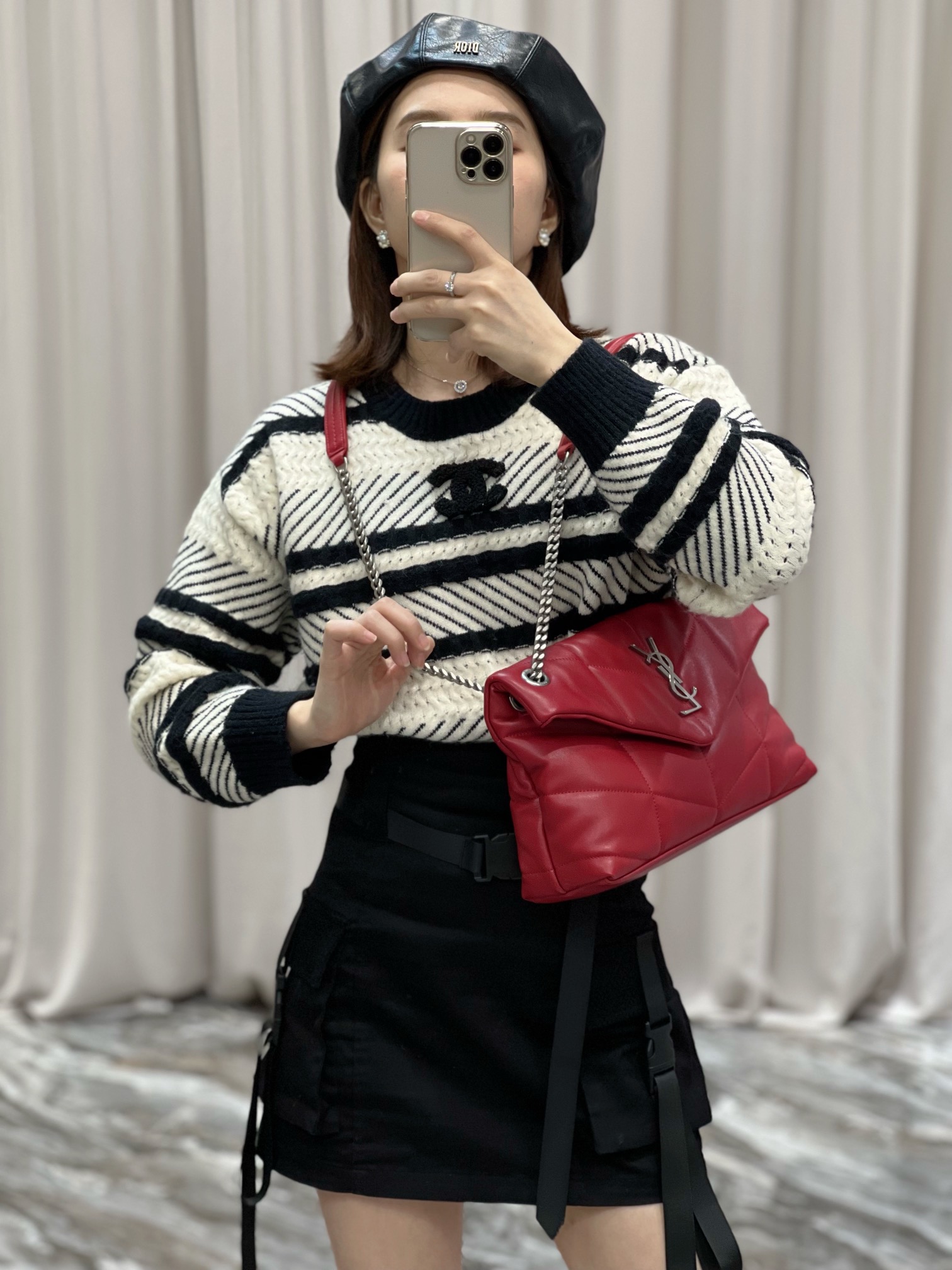Y*L loulou puffer-lambskin leather