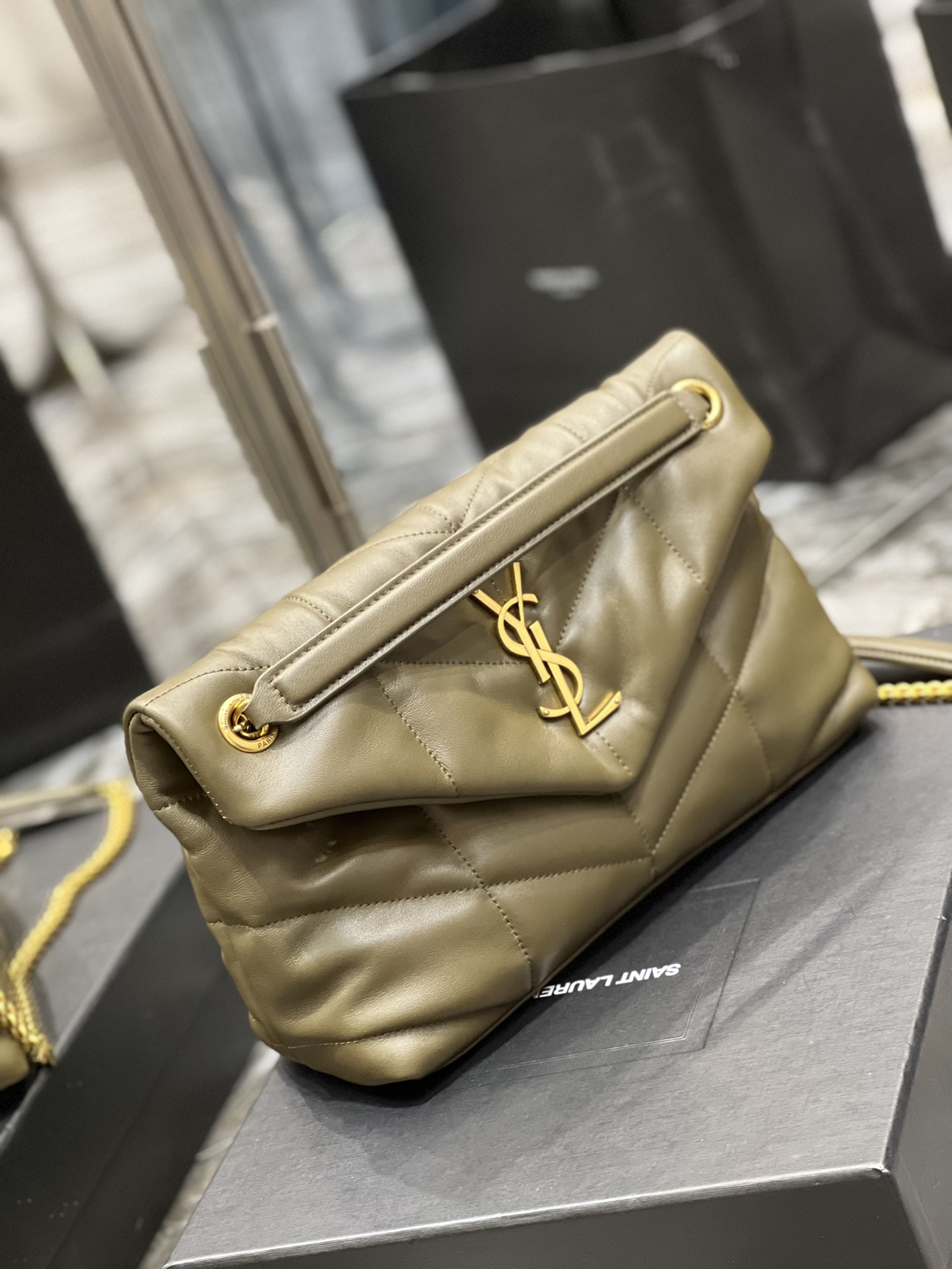 Y*L loulou puffer-lambskin leather