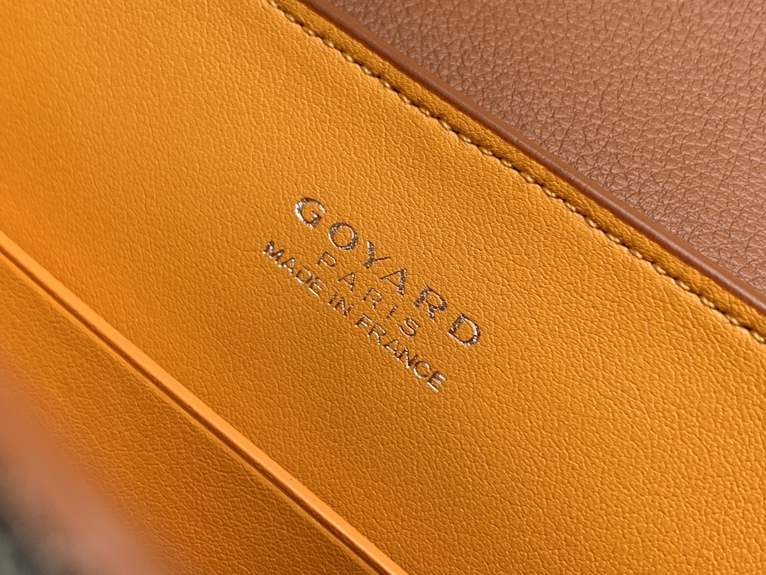 Go*ard coated canvas and leather saigon top handle bag-21cm