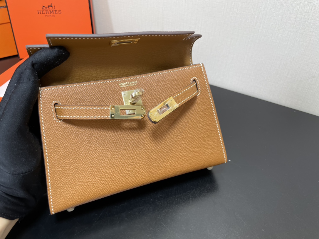 H**mes kelly-gold&silver hardware-19cm