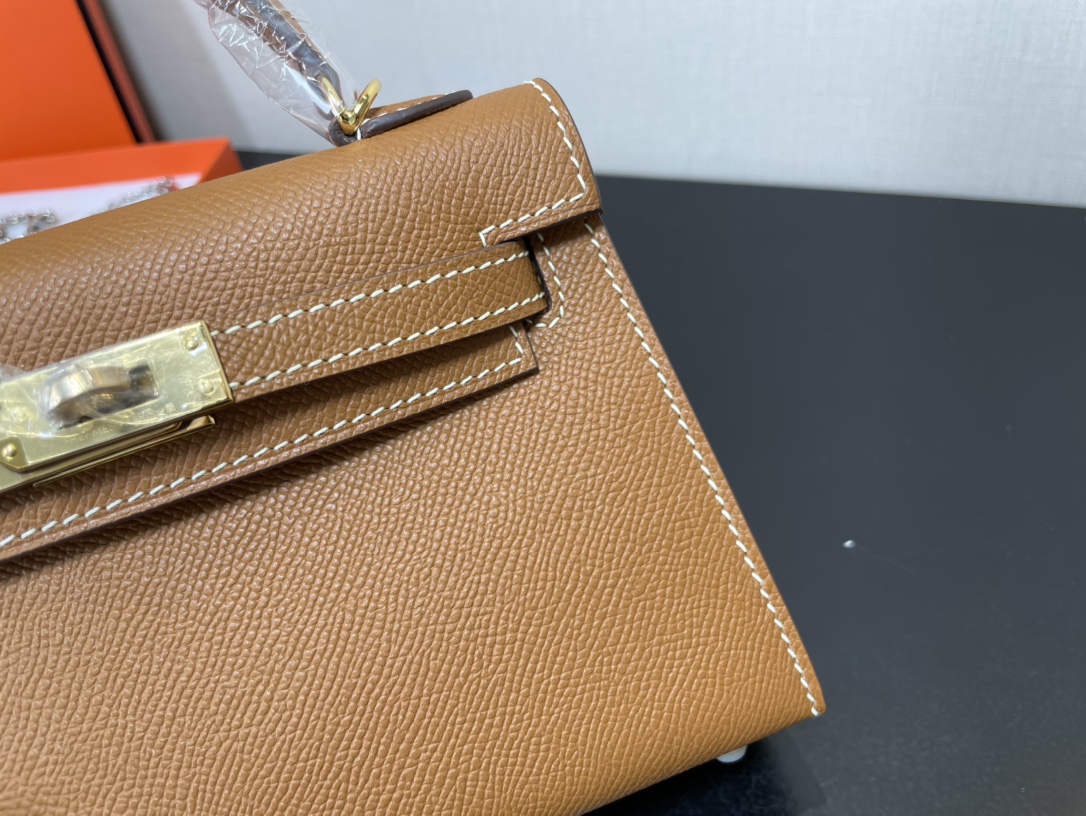 H**mes kelly-gold&silver hardware-19cm