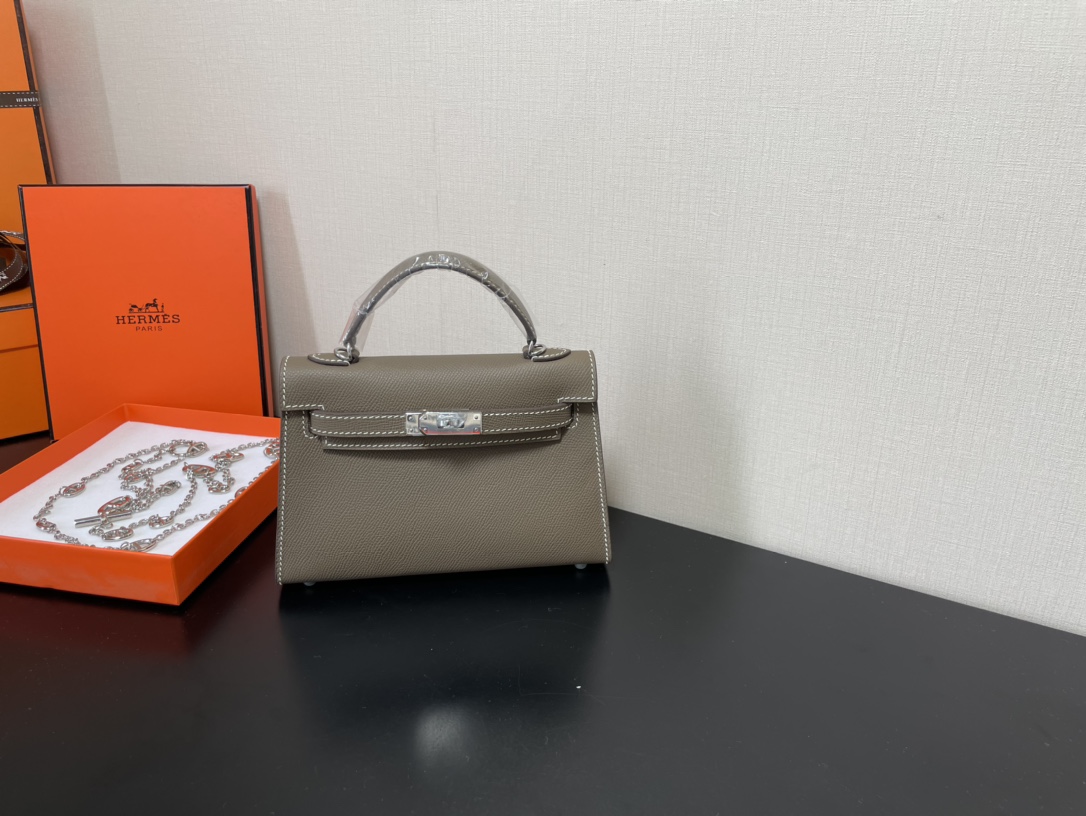 H**mes kelly-gold&silver hardware-19cm