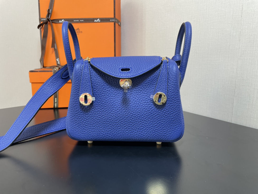 H**mes lindy 19-togo leather-19cm
