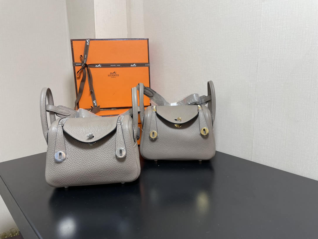H**mes lindy 19-togo leather-19cm
