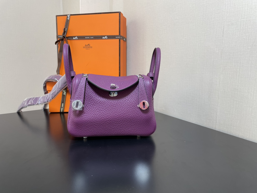 H**mes lindy 19-togo leather-19cm