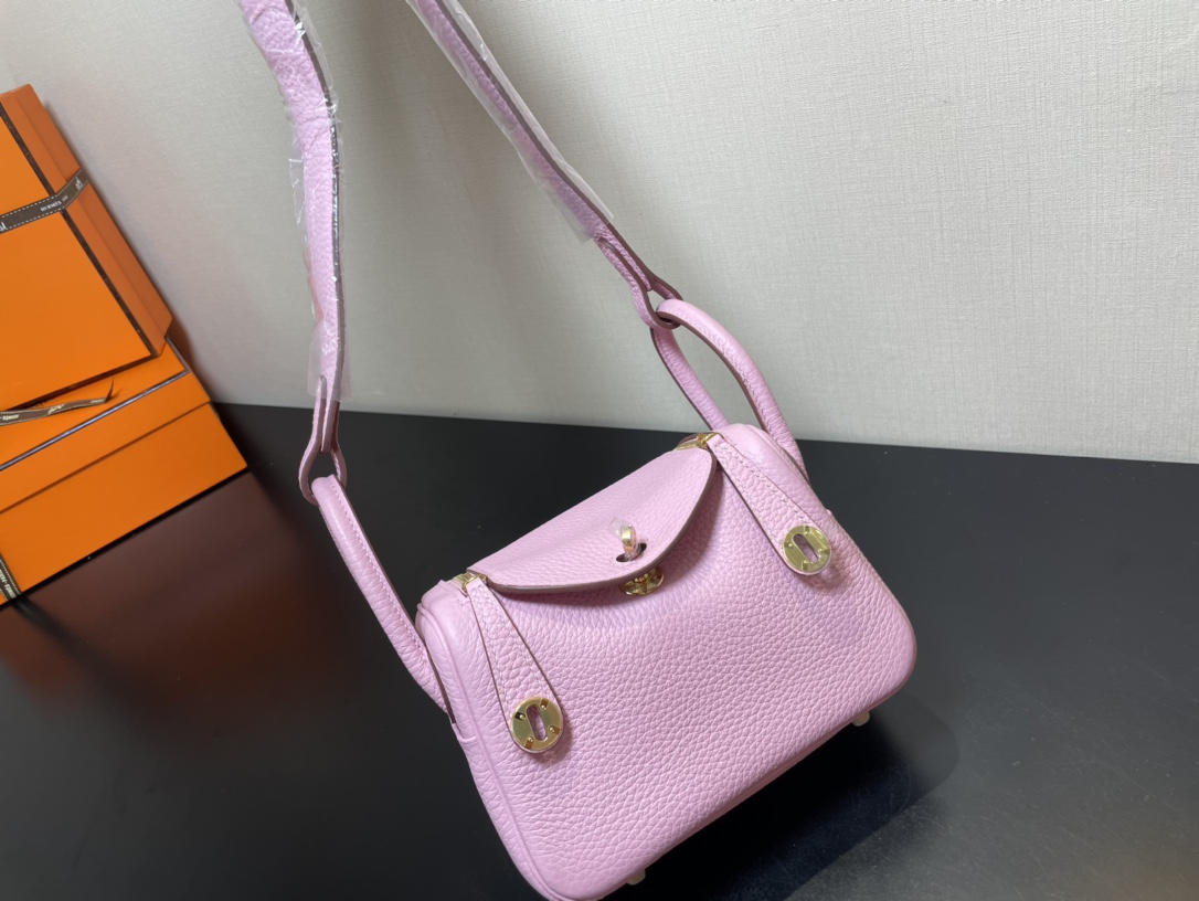 H**mes lindy 19-togo leather-19cm