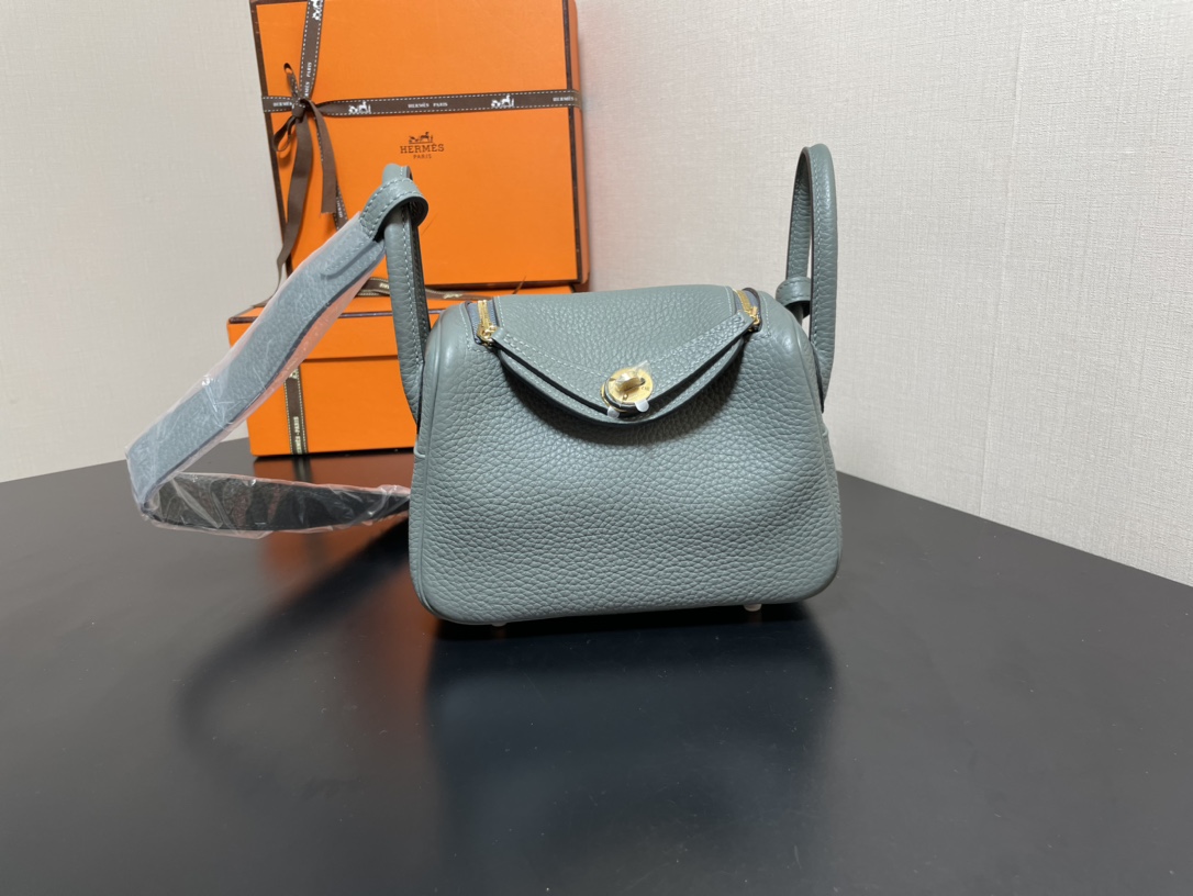 H**mes lindy 19-togo leather-19cm