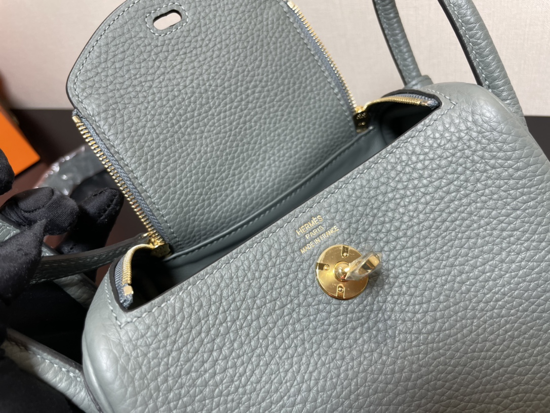 H**mes lindy 19-togo leather-19cm