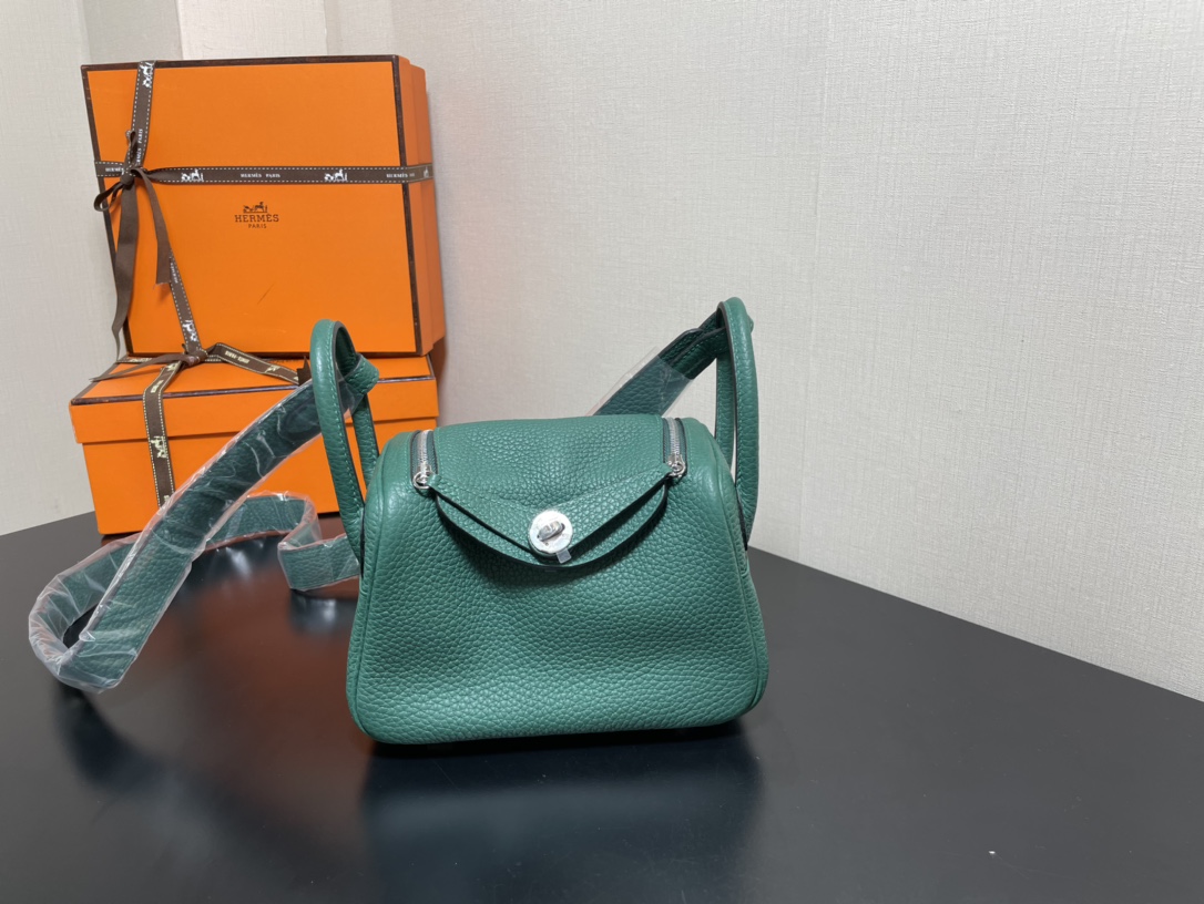 H**mes lindy 19-togo leather-19cm