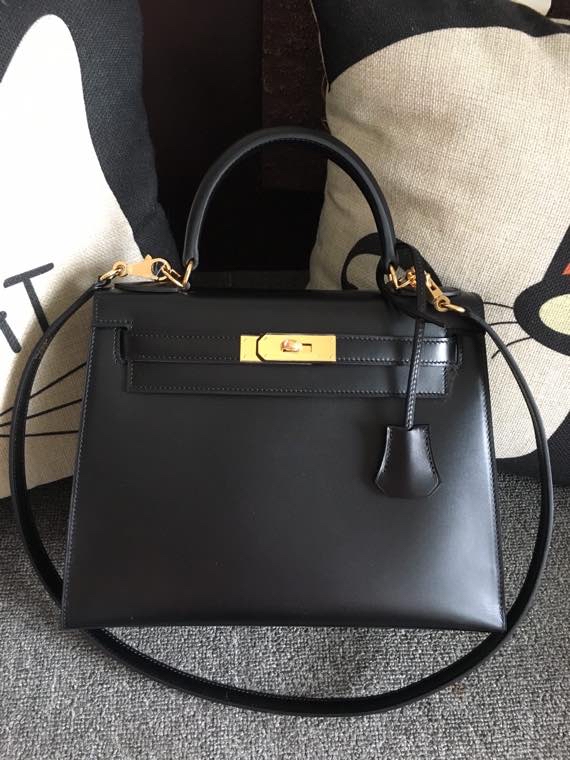 H**mes 28 kelly box leather-28cm