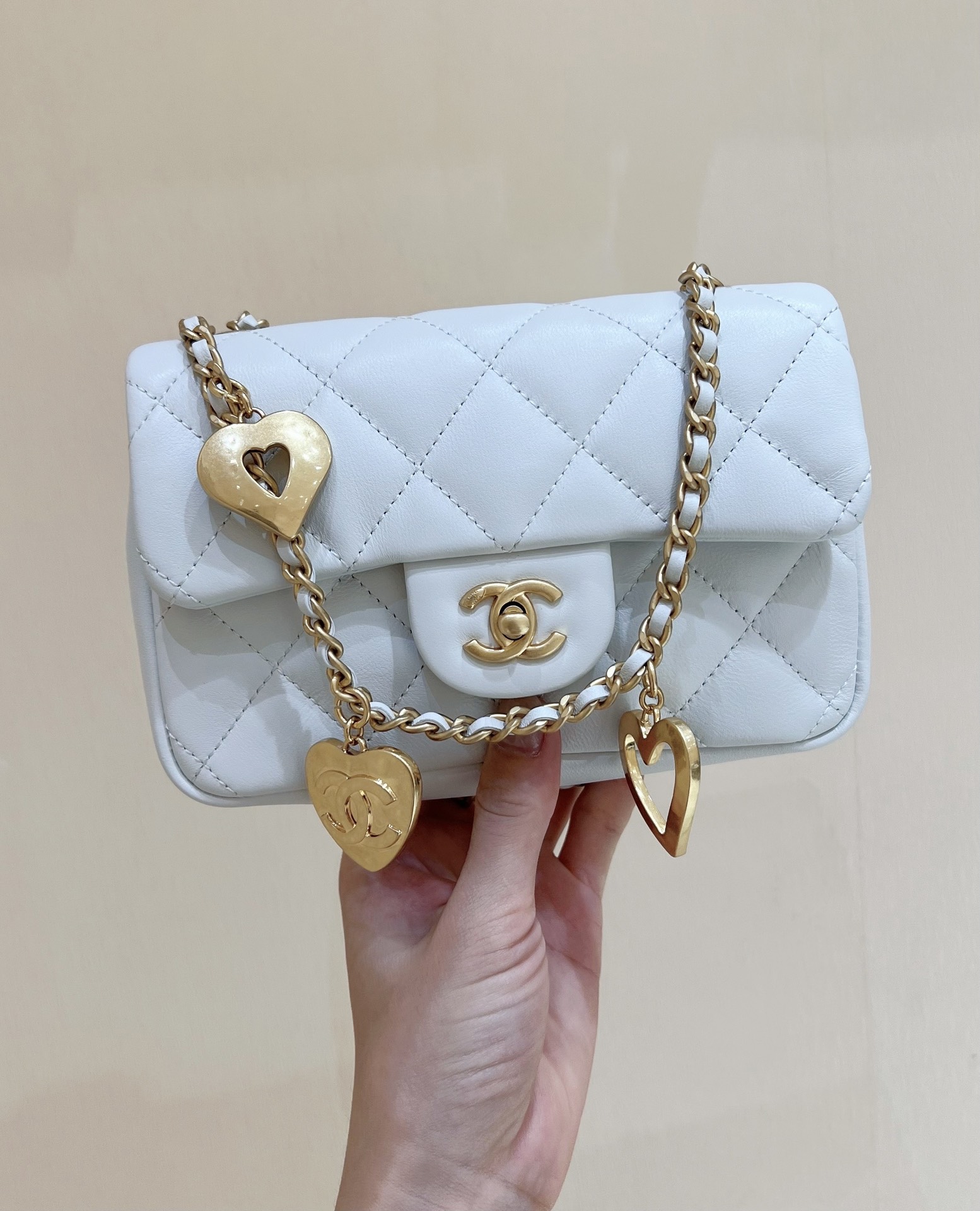 Ch@nel Flap Bag-12*19*7CM