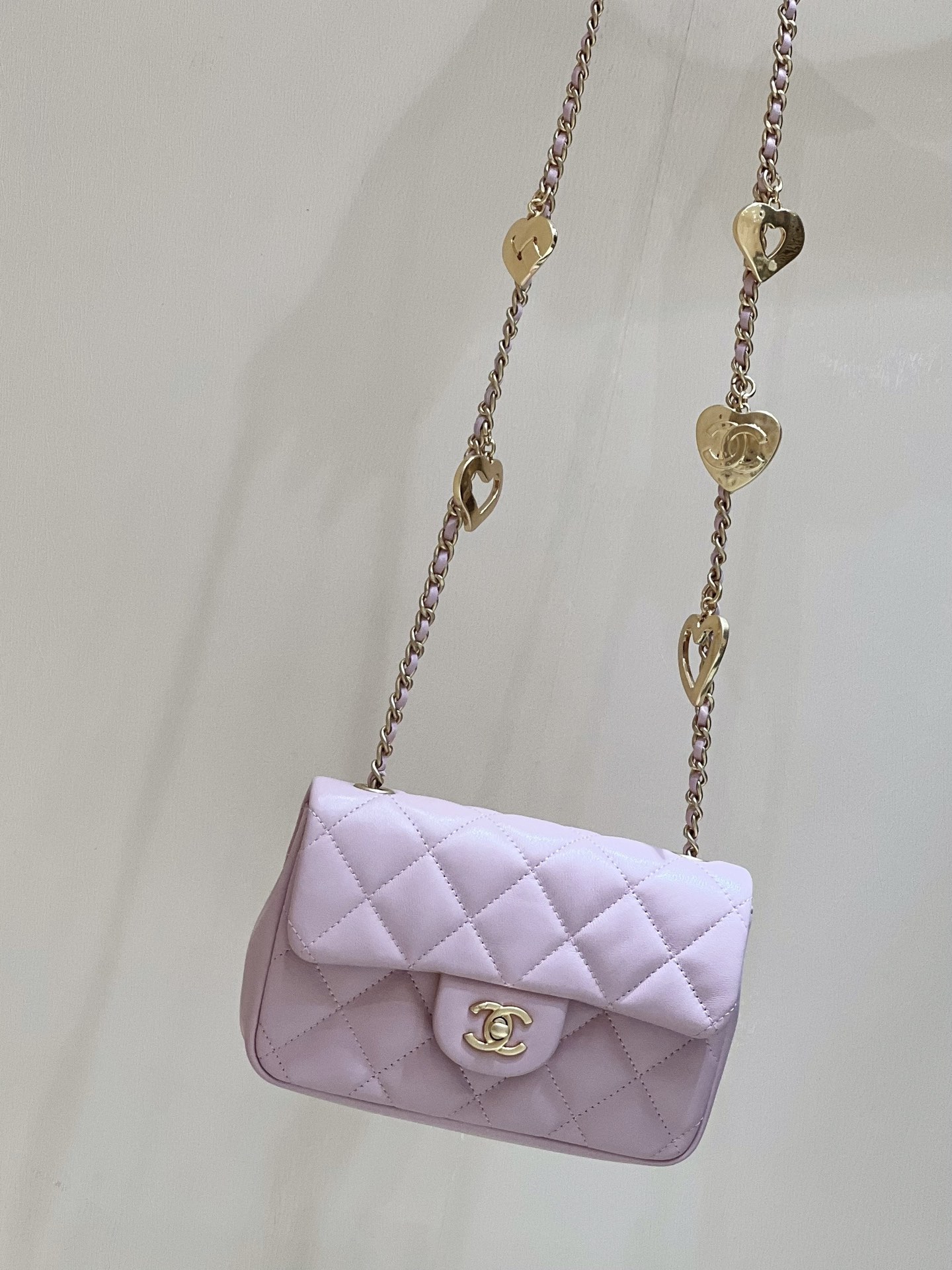 Ch@nel Flap Bag-12*19*7CM
